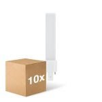 Lot 10x Ledvance Dulux-S LED 4W - 830 Blanc Chaud | 2-Pins - Équivalent 9W