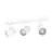 Eglo Plafond Spot Consuma 1 Acier Blanc | Convient pour 3x GU10